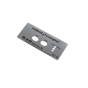 Robot Coupe Front Data Plate, R4N